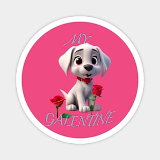 My galentine puppy love Magnet